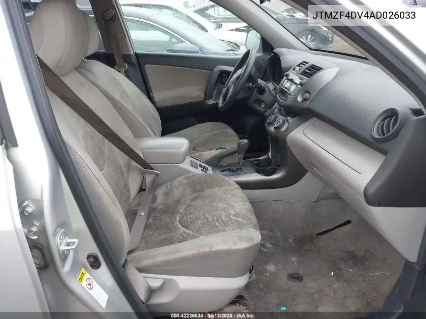 2010 Toyota Rav4 VIN: JTMZF4DV4AD026033 Lot: 42236534
