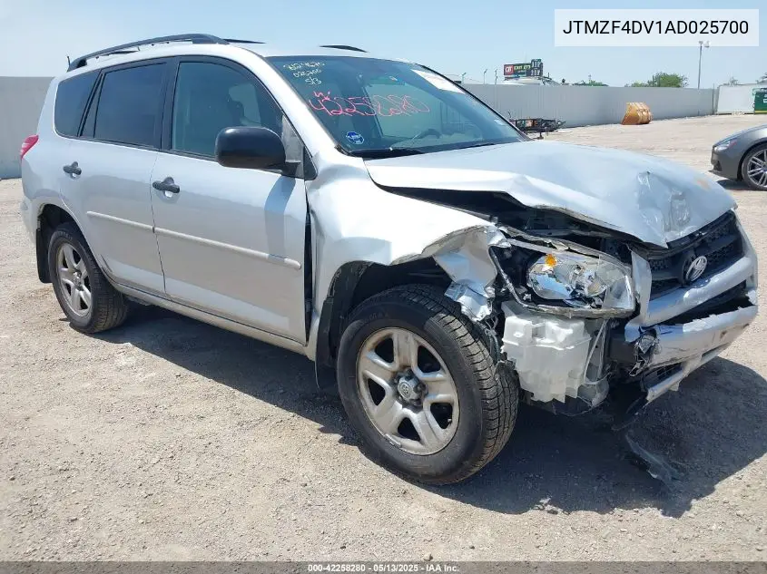 2010 Toyota Rav4 VIN: JTMZF4DV1AD025700 Lot: 42258280