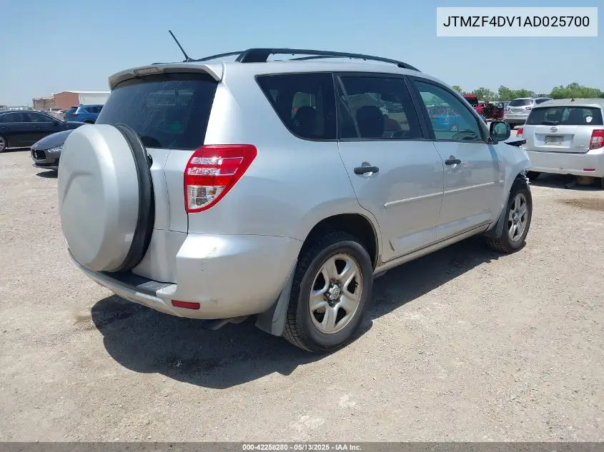 2010 Toyota Rav4 VIN: JTMZF4DV1AD025700 Lot: 42258280