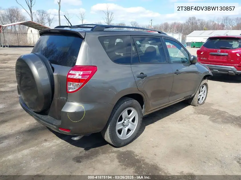 2011 Toyota Rav4 VIN: 2T3BF4DV3BW130857 Lot: 41875194