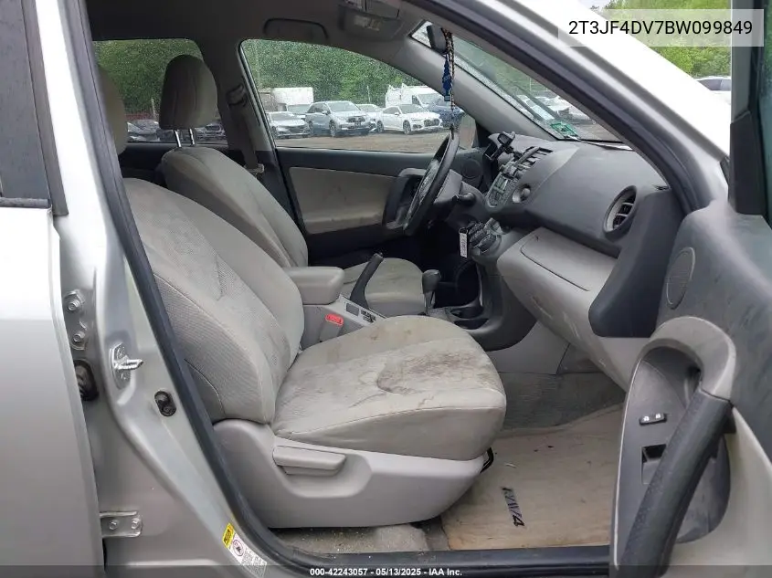2011 Toyota Rav4 VIN: 2T3JF4DV7BW099849 Lot: 42243057