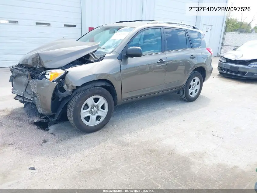 2011 Toyota Rav4 VIN: 2T3ZF4DV2BW097526 Lot: 42264406