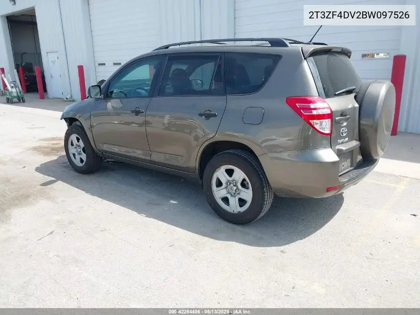 2011 Toyota Rav4 VIN: 2T3ZF4DV2BW097526 Lot: 42264406