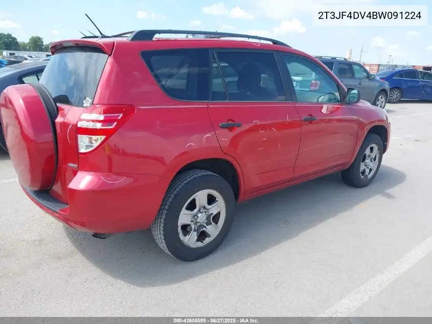 2011 Toyota Rav4 VIN: 2T3JF4DV4BW091224 Lot: 42608599