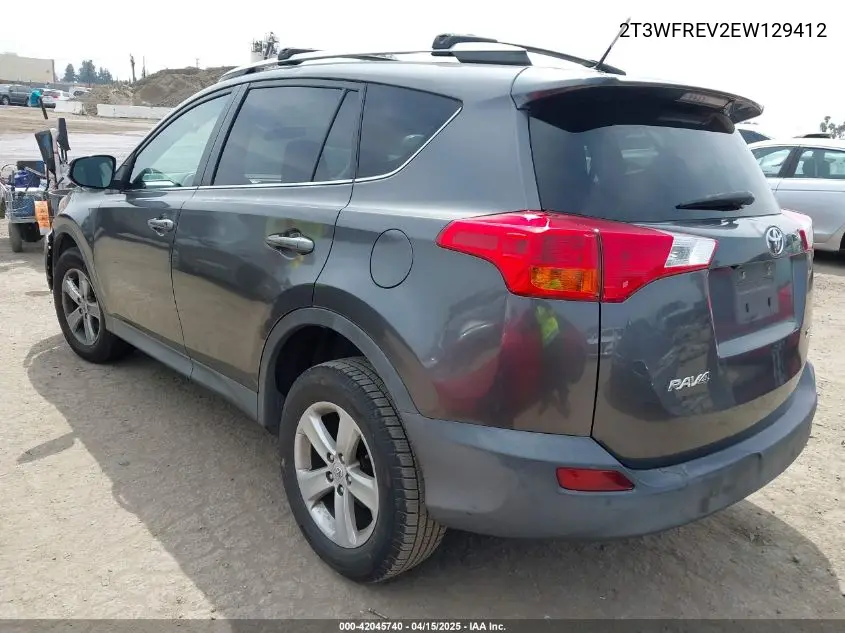 2014 Toyota Rav4 Xle VIN: 2T3WFREV2EW129412 Lot: 42045740