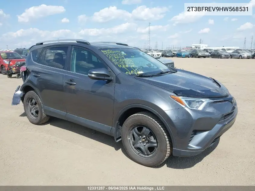 2017 Toyota Rav4 Le VIN: 2T3BFREV9HW568531 Lot: 12331287