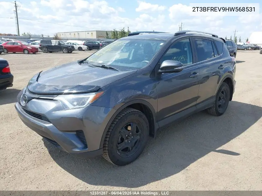 2017 Toyota Rav4 Le VIN: 2T3BFREV9HW568531 Lot: 12331287