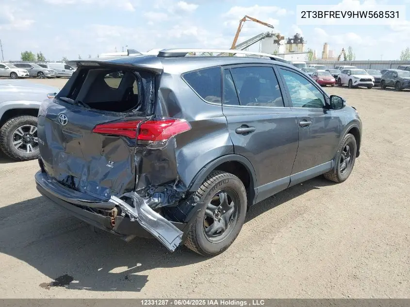 2017 Toyota Rav4 Le VIN: 2T3BFREV9HW568531 Lot: 12331287