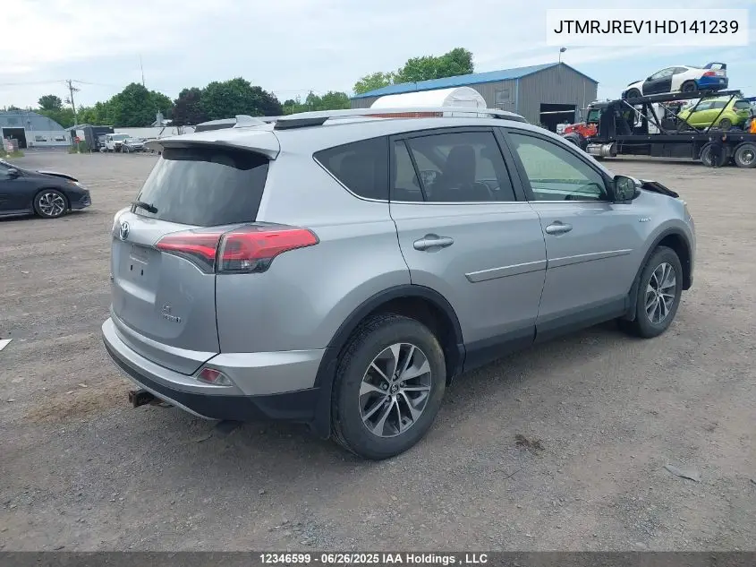 2017 Toyota Rav4 Hybrid Le+ VIN: JTMRJREV1HD141239 Lot: 12346599