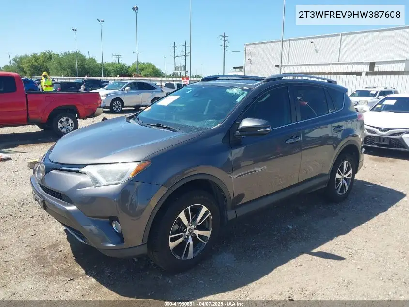 2017 Toyota Rav4 Xle VIN: 2T3WFREV9HW387608 Lot: 41980891