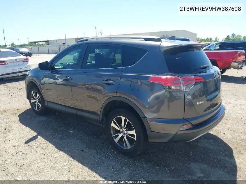 2017 Toyota Rav4 Xle VIN: 2T3WFREV9HW387608 Lot: 41980891
