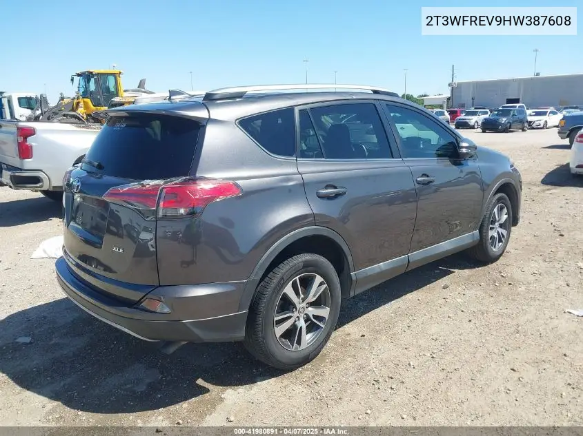 2017 Toyota Rav4 Xle VIN: 2T3WFREV9HW387608 Lot: 41980891