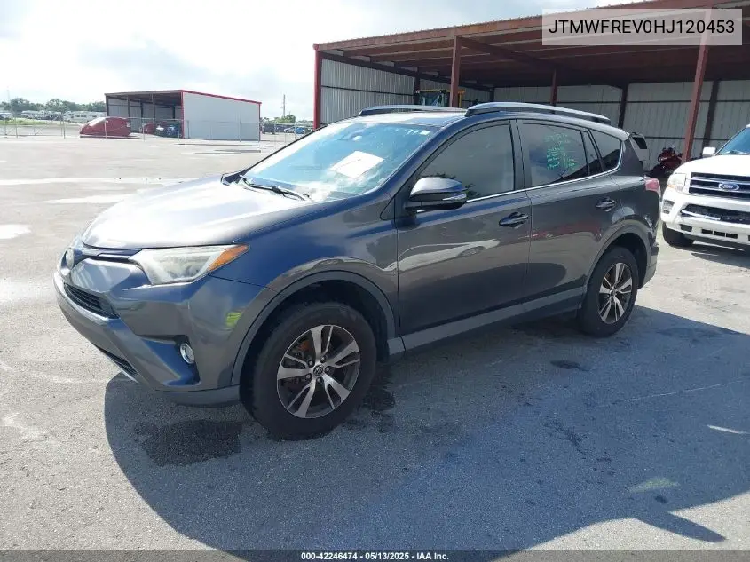 2017 Toyota Rav4 Xle VIN: JTMWFREV0HJ120453 Lot: 42246474