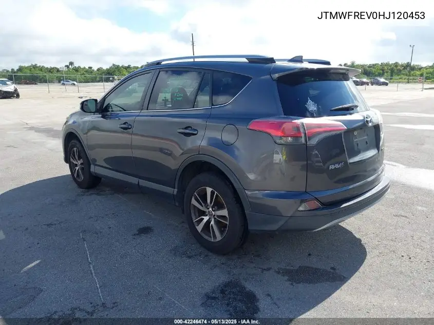 2017 Toyota Rav4 Xle VIN: JTMWFREV0HJ120453 Lot: 42246474
