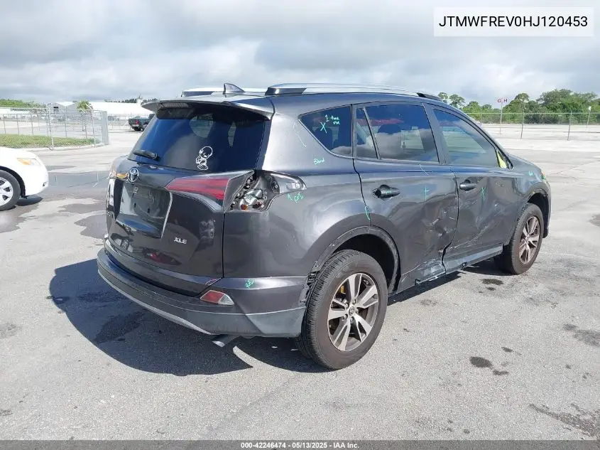 2017 Toyota Rav4 Xle VIN: JTMWFREV0HJ120453 Lot: 42246474