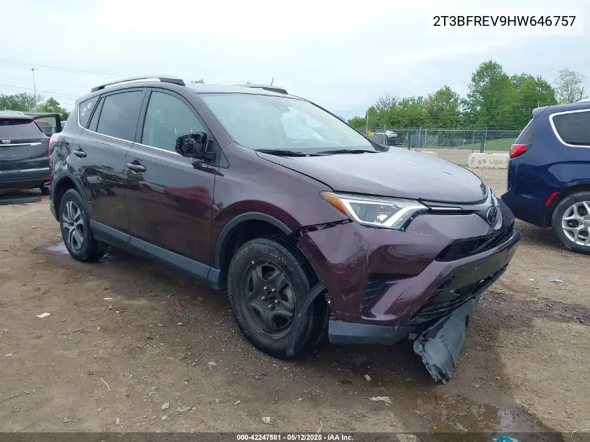 2017 Toyota Rav4 Le VIN: 2T3BFREV9HW646757 Lot: 42247581