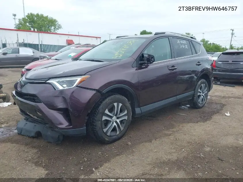 2017 Toyota Rav4 Le VIN: 2T3BFREV9HW646757 Lot: 42247581