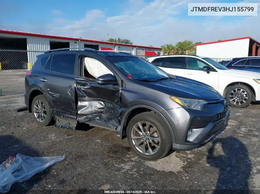 2017 Toyota Rav4 Limited VIN: JTMDFREV3HJ155799 Lot: 42249034