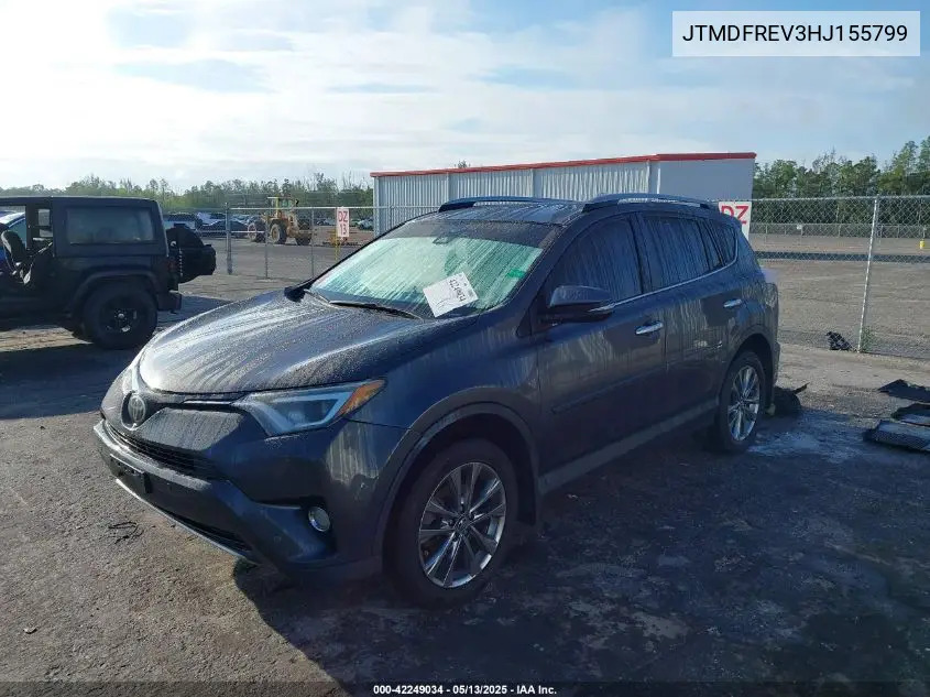 2017 Toyota Rav4 Limited VIN: JTMDFREV3HJ155799 Lot: 42249034
