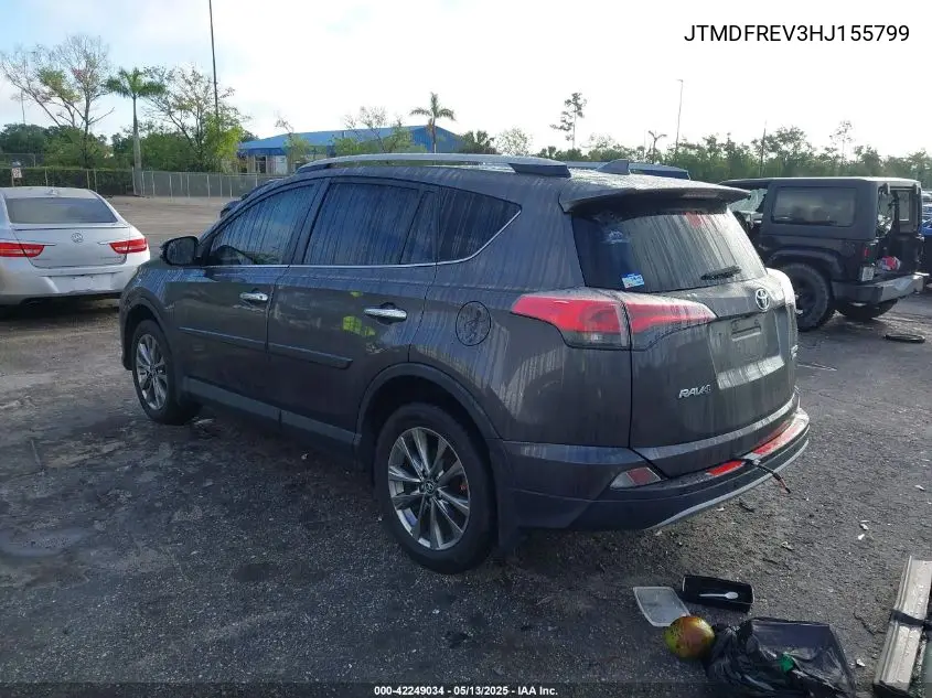 2017 Toyota Rav4 Limited VIN: JTMDFREV3HJ155799 Lot: 42249034