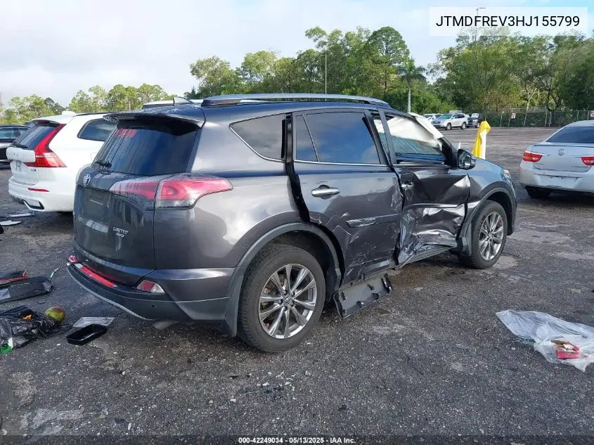 2017 Toyota Rav4 Limited VIN: JTMDFREV3HJ155799 Lot: 42249034
