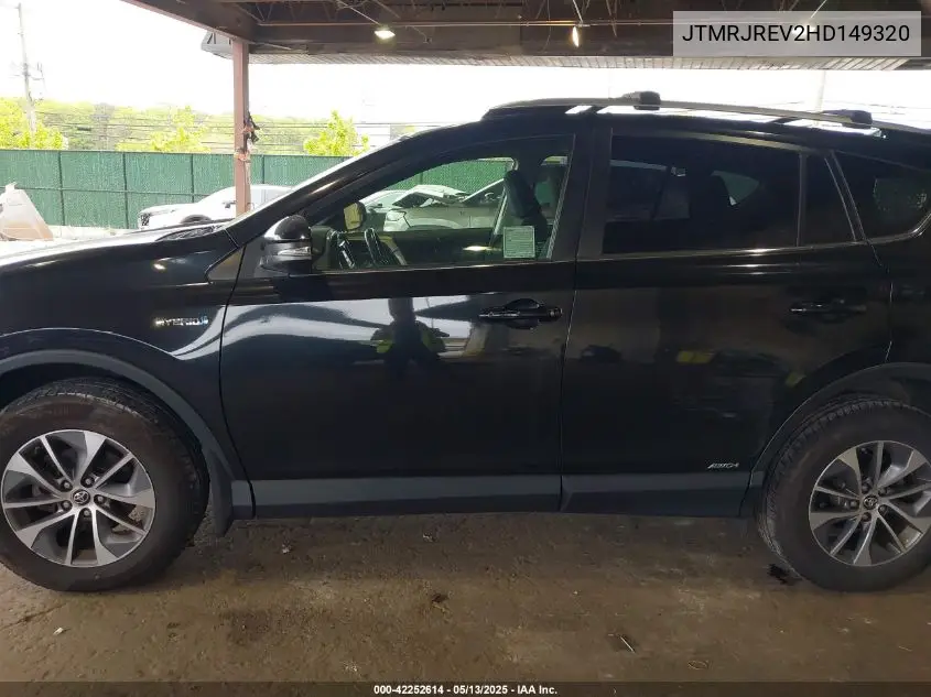 2017 Toyota Rav4 Hybrid Xle VIN: JTMRJREV2HD149320 Lot: 42252614