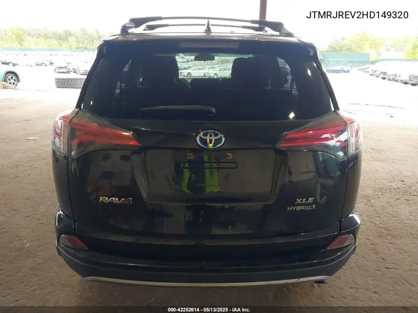 2017 Toyota Rav4 Hybrid Xle VIN: JTMRJREV2HD149320 Lot: 42252614