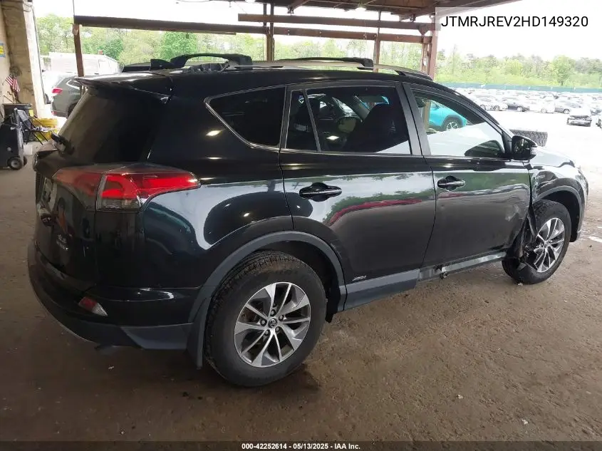 2017 Toyota Rav4 Hybrid Xle VIN: JTMRJREV2HD149320 Lot: 42252614