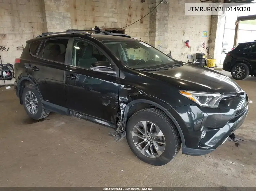 2017 Toyota Rav4 Hybrid Xle VIN: JTMRJREV2HD149320 Lot: 42252614