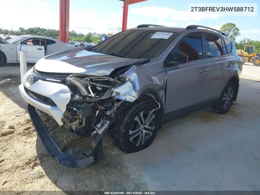 2017 Toyota Rav4 Le VIN: 2T3BFREV3HW588712 Lot: 42253160