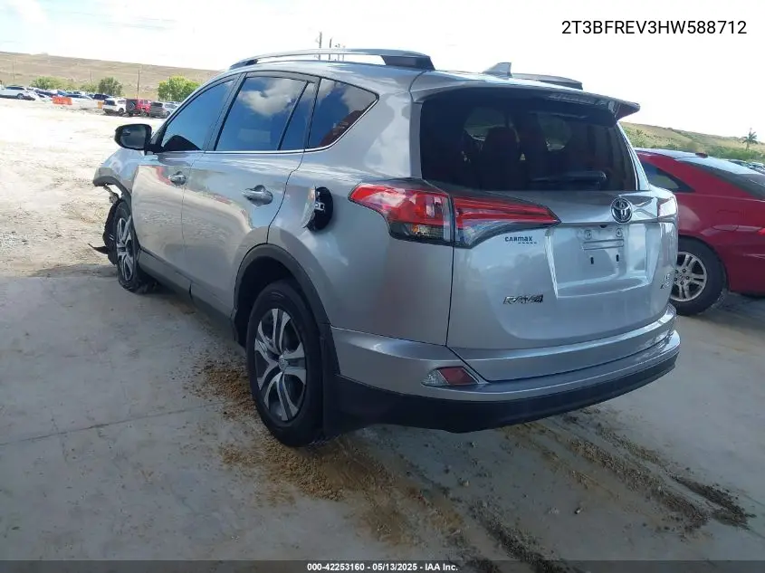 2017 Toyota Rav4 Le VIN: 2T3BFREV3HW588712 Lot: 42253160