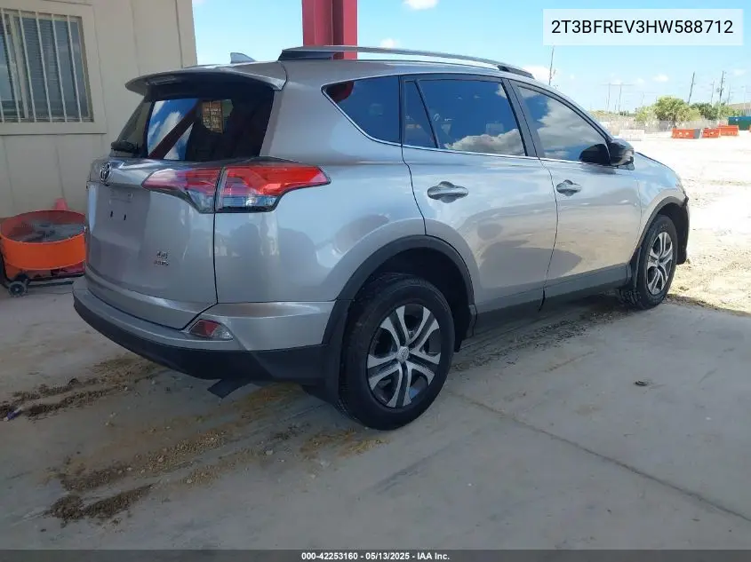 2017 Toyota Rav4 Le VIN: 2T3BFREV3HW588712 Lot: 42253160