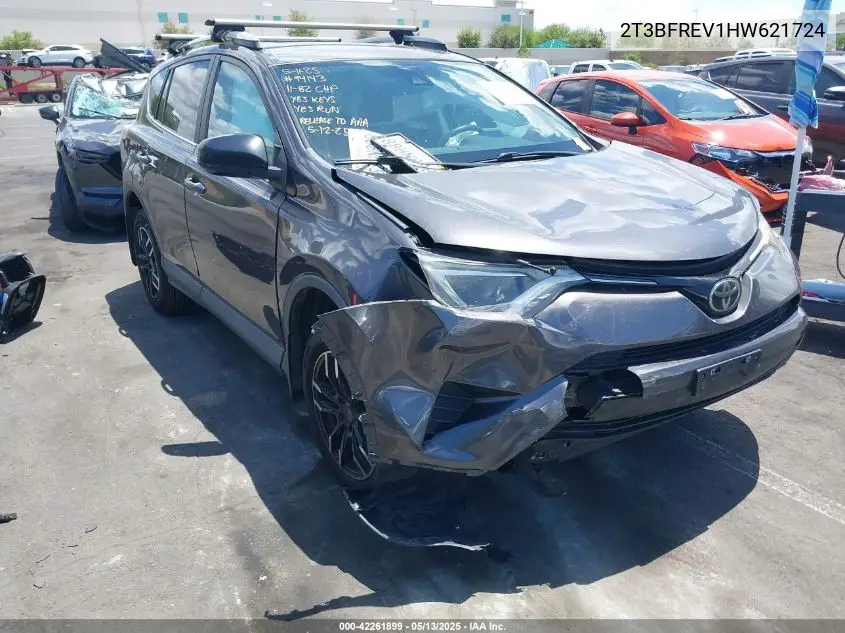 2017 Toyota Rav4 Le VIN: 2T3BFREV1HW621724 Lot: 42261899