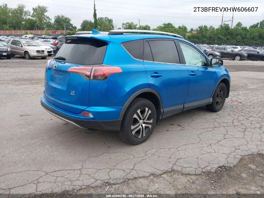 2017 Toyota Rav4 Le VIN: 2T3BFREVXHW606607 Lot: 42594706
