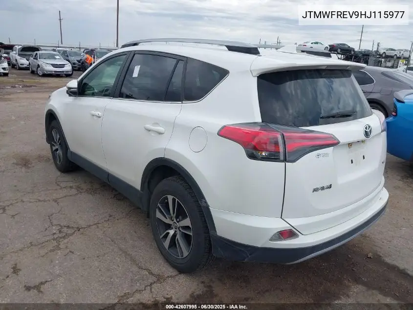 2017 Toyota Rav4 Xle VIN: JTMWFREV9HJ115977 Lot: 42607995