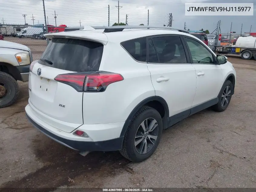 2017 Toyota Rav4 Xle VIN: JTMWFREV9HJ115977 Lot: 42607995