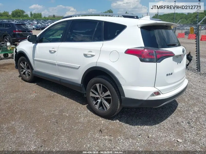2017 Toyota Rav4 Xle VIN: JTMRFREV9HD212771 Lot: 42612620