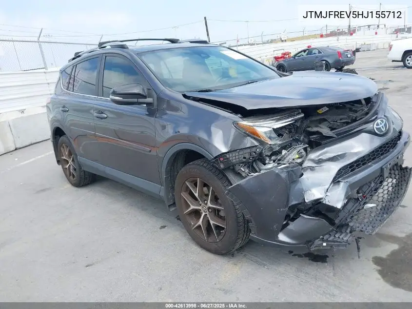 2017 Toyota Rav4 Se VIN: JTMJFREV5HJ155712 Lot: 42613998