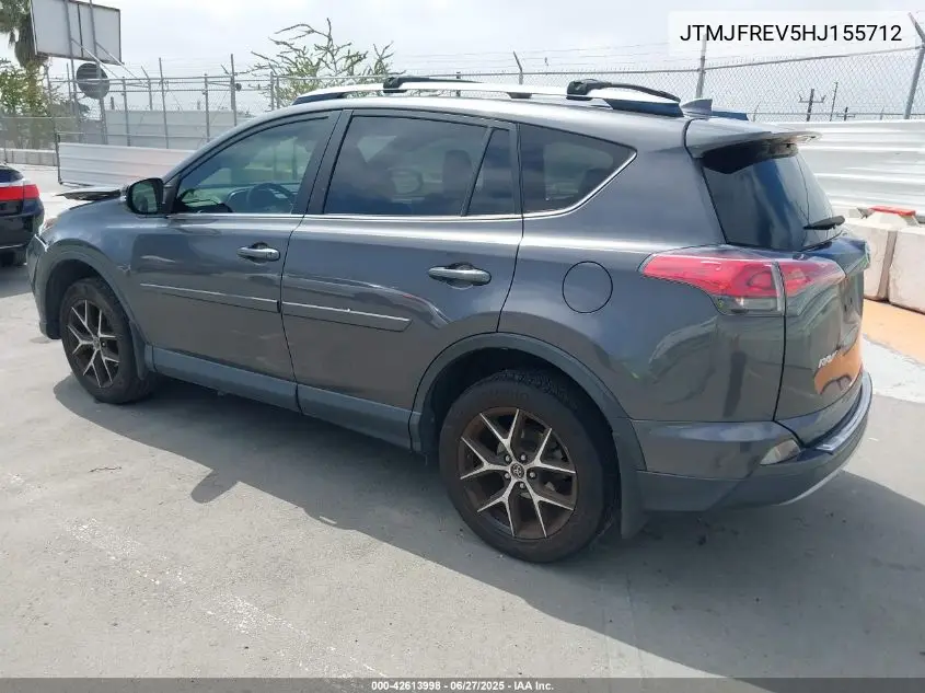 2017 Toyota Rav4 Se VIN: JTMJFREV5HJ155712 Lot: 42613998