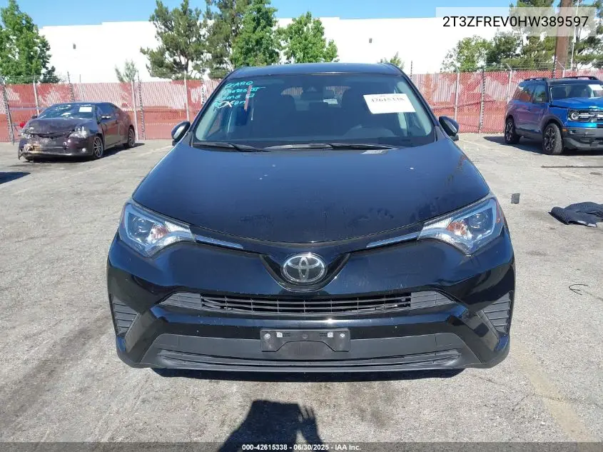 2017 Toyota Rav4 Le VIN: 2T3ZFREV0HW389597 Lot: 42615338
