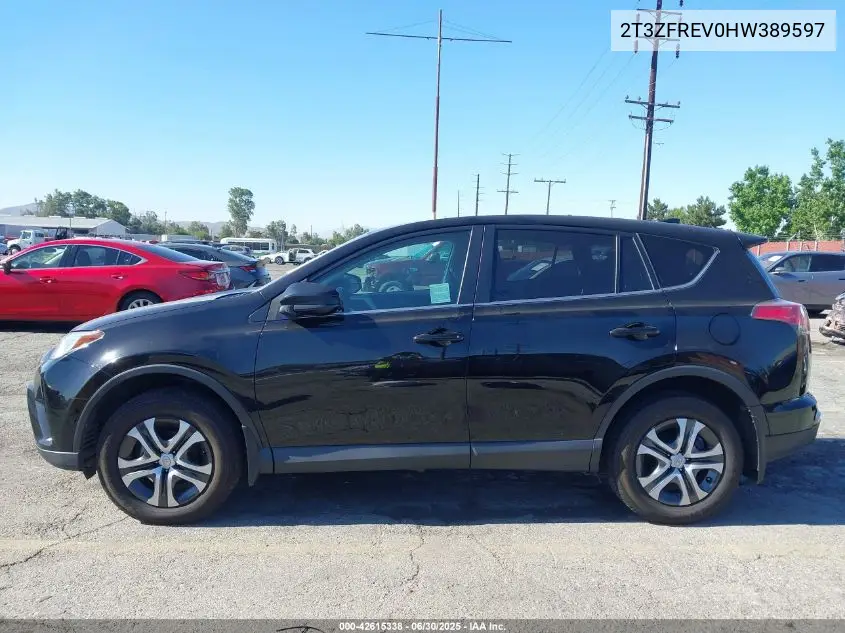 2017 Toyota Rav4 Le VIN: 2T3ZFREV0HW389597 Lot: 42615338