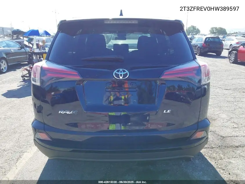 2017 Toyota Rav4 Le VIN: 2T3ZFREV0HW389597 Lot: 42615338