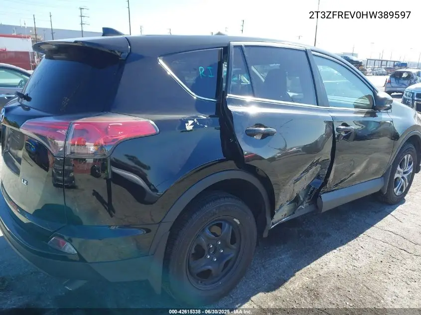 2017 Toyota Rav4 Le VIN: 2T3ZFREV0HW389597 Lot: 42615338