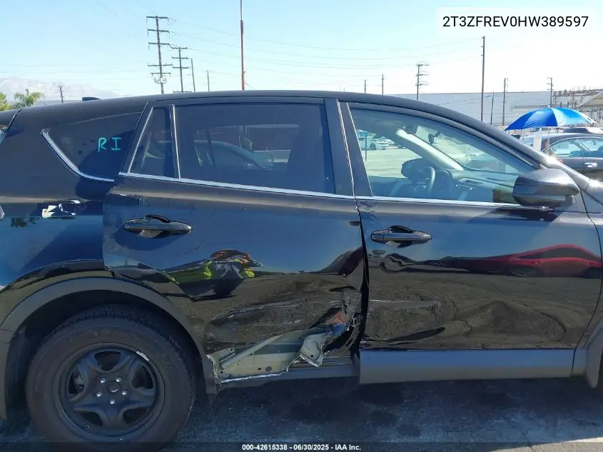 2017 Toyota Rav4 Le VIN: 2T3ZFREV0HW389597 Lot: 42615338