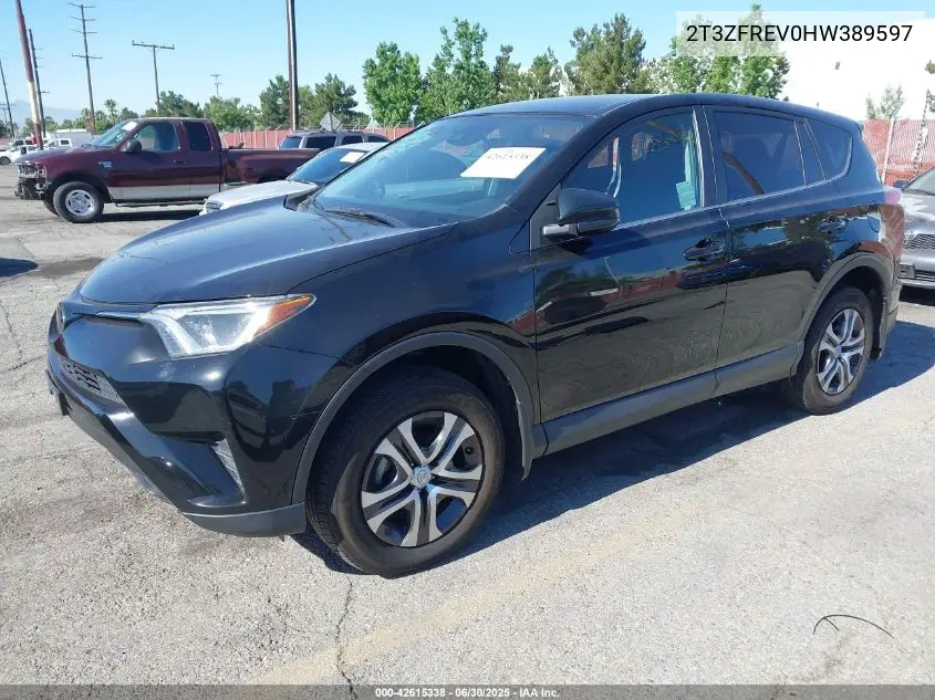 2017 Toyota Rav4 Le VIN: 2T3ZFREV0HW389597 Lot: 42615338