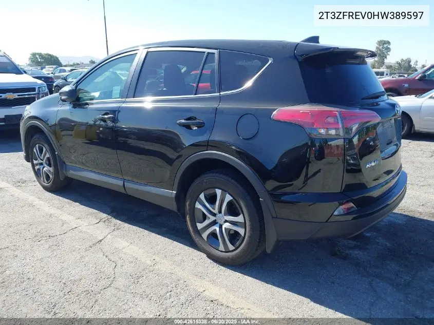 2017 Toyota Rav4 Le VIN: 2T3ZFREV0HW389597 Lot: 42615338