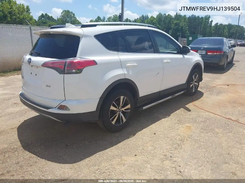 2017 Toyota Rav4 Xle VIN: JTMWFREV9HJ139504 Lot: 42619423