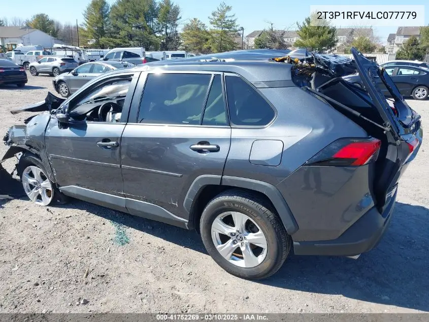 2020 Toyota Rav4 Xle VIN: 2T3P1RFV4LC077779 Lot: 41752269