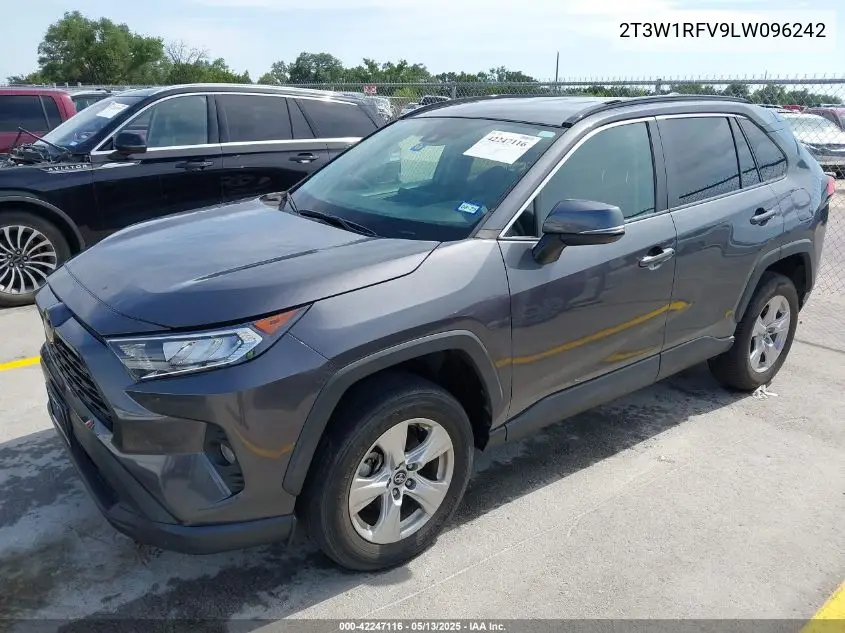2020 Toyota Rav4 Xle VIN: 2T3W1RFV9LW096242 Lot: 42247116