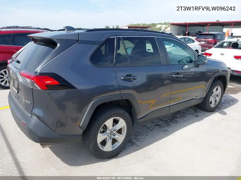 2020 Toyota Rav4 Xle VIN: 2T3W1RFV9LW096242 Lot: 42247116